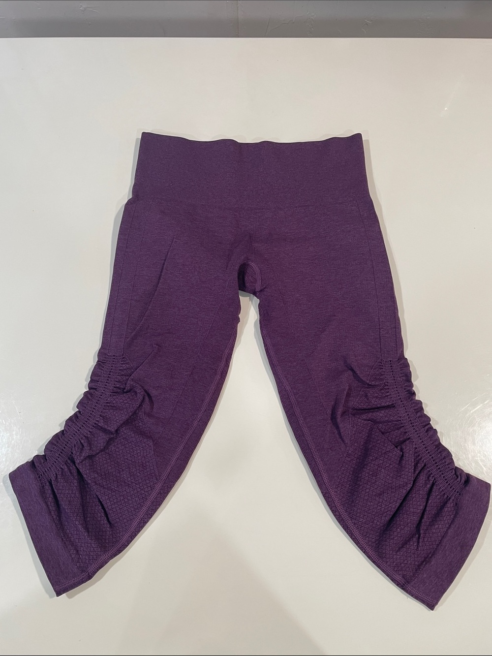 lululemon athletica Purple Ruched Capri Leggings
